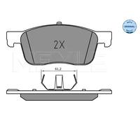 Pastiglie freno Assale anteriore 025 225 9417 MEYLE per CITROËN PEUGEOT TOYOTA