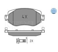 Pastiglie freno Assale anteriore 025 226 1019 MEYLE per RENAULT