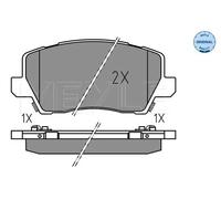 Pastiglie freno Assale anteriore 025 229 0417 MEYLE per KIA PICANTO III