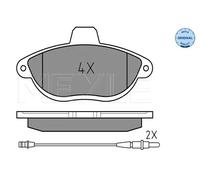 MEYLE 025 230 4218/W Kit pastiglie freni