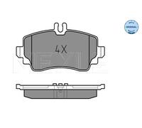 Pastiglie freno Assale anteriore 025 230 7016 MEYLE per MERCEDES-BENZ CLASSE A