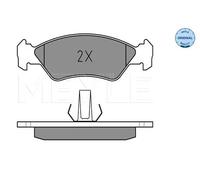 Meyle Pastiglie freno Anteriore 025 231 0217 – Kit Freno a disco per Ford, Mazda, Fiesta 121 Ka