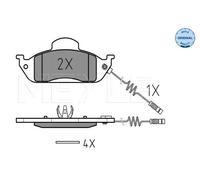 Pastiglie freno Assale anteriore 025 231 9317/W MEYLE per MERCEDES-BENZ CLASSE M