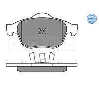 Meyle Pastiglie freni anteriori 025 232 4818 - Kit freno a disco per Renault Vel Satis