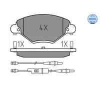 Meyle Kit pastiglie freni Anteriore 025 232 7717/W con contatto segnalazione usura per Citroën C5 I