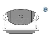 MEYLE 025 232 7918/PD Pastiglie freno Anteriore per