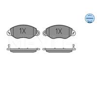 MEYLE Kit pastiglie freni Anteriore con segnalatore acustico usura 025 234 3418/W