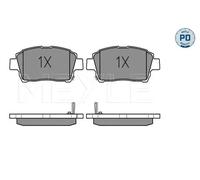 Pastiglie freno Assale anteriore 025 235 1017/PD MEYLE per TOYOTA YARIS VERSO