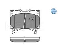MEYLE 025 235 2415/W Pastiglie freno Anteriore per