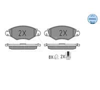 Meyle Pastiglie freno 025 235 9718 Anteriore per Peugeot 206, 206+, 206 Van, 306