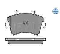 Pastiglie freno Assale anteriore 025 236 1318 MEYLE per RENAULT OPEL NISSAN