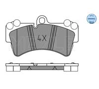 Pastiglie freno Assale anteriore 025 236 9317 MEYLE per AUDI PORSCHE VW