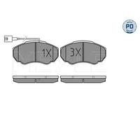 Pastiglie freno Assale anteriore 025 239 1719/PD MEYLE per PEUGEOT FIAT CITROËN