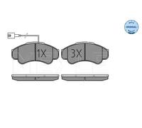 Pastiglie freno Assale anteriore 025 239 1919/W MEYLE per FIAT PEUGEOT CITROËN