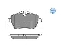 MEYLE Kit pastiglie freni Anteriore predisposto per visualizzazione avviso usura 025 239 8418