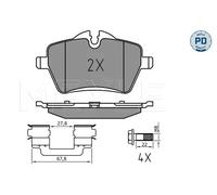 Pastiglie freno Assale anteriore 025 239 8418/PD MEYLE per MINI MINI Cabriolet