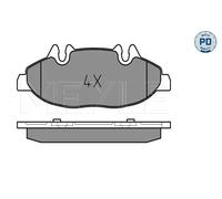 Pastiglie freno Assale anteriore 025 240 0720/PD MEYLE per MERCEDES-BENZ VIANO