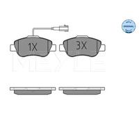 Pastiglie freno Assale anteriore 025 240 7218 MEYLE per FIAT PANDA