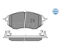 Pastiglie freno Assale anteriore 025 242 2218/W MEYLE per SUBARU TRIBECA OUTBACK