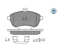 MEYLE 025 243 0620-1/PD Pastiglie freno Anteriore per C204 S204 W204 A207 C207 S
