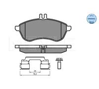MEYLE 025 243 0620/K2 Pastiglie freno Anteriore per