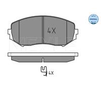 Pastiglie freno Assale anteriore 025 243 4617/W MEYLE per SUZUKI GRAND VITARA II