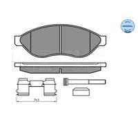 Pastiglie freno Assale anteriore 025 244 6819/W1 MEYLE per FIAT PEUGEOT CITROËN