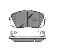 Meyle Paste Freni Ant Hy I30 - Ix35 0252450116/Pd