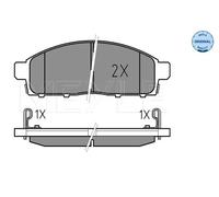 Pastiglie freno Assale anteriore 025 245 2916/W MEYLE per MITSUBISHI FIAT