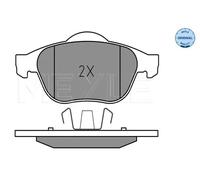 Pastiglie freno Assale anteriore 025 245 3618 MEYLE per RENAULT GRAND SCÉNIC II