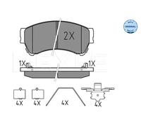 MEYLE 025 245 8217/W Kit pastiglie freni