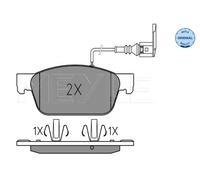 MEYLE 025 246 2318/W Pastiglie freno Anteriore per