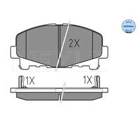 MEYLE Pastiglie freno anteriori 025 247 6616 per Honda Accord VIII
