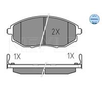 Pastiglie freno Assale anteriore 025 248 6417/W MEYLE per CHEVROLET EPICA