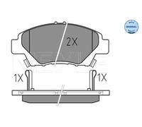 Pastiglie freno Assale anteriore 025 249 7915/W MEYLE per HONDA JAZZ III INSIGHT