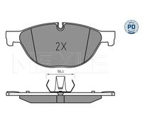 Pastiglie freno Assale anteriore 025 250 4519/PD MEYLE per BMW 6 Cabriolet 5 7