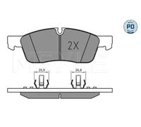 Pastiglie freno Assale anteriore 025 251 9219/PD MEYLE per MERCEDES-BENZ GLS GLE