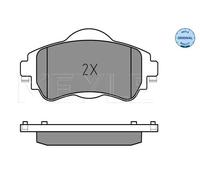 Pastiglie freno Assale anteriore 025 252 2018 MEYLE per CITROËN C4 II DS4