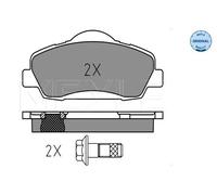 Pastiglie freno Assale anteriore 025 252 5118 MEYLE per CITROËN PEUGEOT