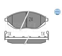 Pastiglie freno Assale anteriore 025 252 6817/W MEYLE per CHEVROLET SPARK