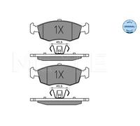 MEYLE 025 253 2317 Kit pastiglie freni