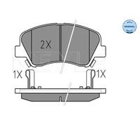 Pastiglie freno Assale anteriore 025 253 4818 MEYLE per KIA HYUNDAI