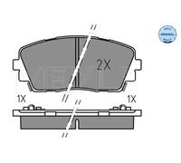 Meyle Brake Pad Set 252536516