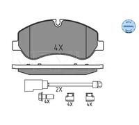 MEYLE 025 256 0217 Pastiglie freno Anteriore per