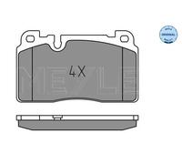 Pastiglie freno Assale anteriore 025 256 4317 MEYLE per AUDI PORSCHE