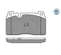 Pastiglie freno Assale anteriore 025 256 4317/PD MEYLE per AUDI PORSCHE