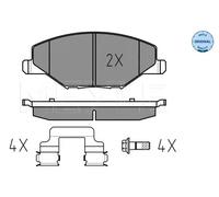 Pastiglie freno Assale anteriore 025 256 8118 MEYLE per SKODA VW