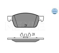 MEYLE Kit pastiglie freno anteriori 025 257 3618 per Ford Kuga II, Focus III