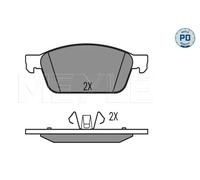 Meyle 025 257 3618 / Pd Kit Pastiglie Freno a Disco Frontale per Ford Focus III