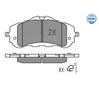 Pastiglie freno Assale anteriore 025 258 9518 MEYLE per PEUGEOT 308 II 308 SW II